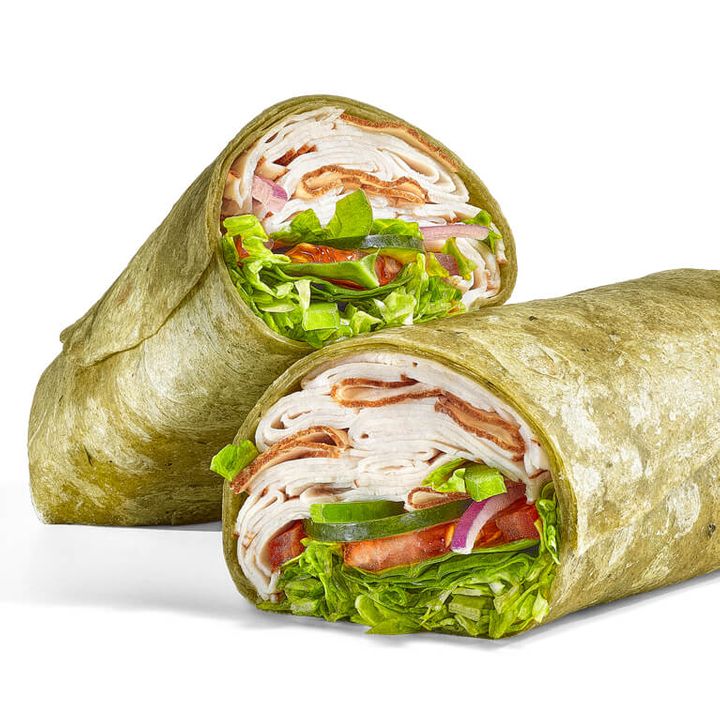 Oven roasted turkey wrap